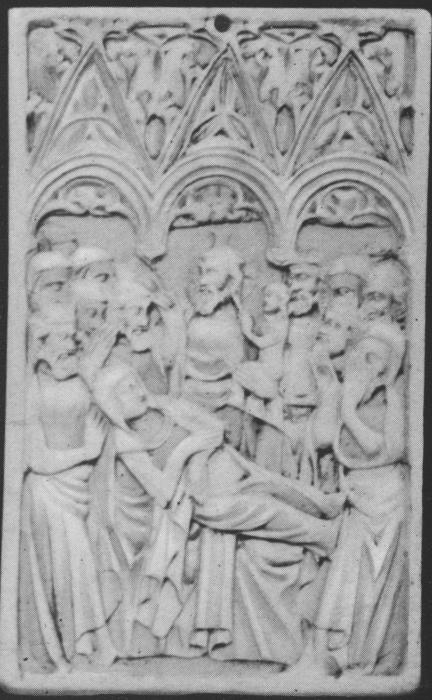 Panel (possibly a writing tablet), 1 register, 3 arches across (plaquette; frise d'arcatures; tablette à écrire) (Front)