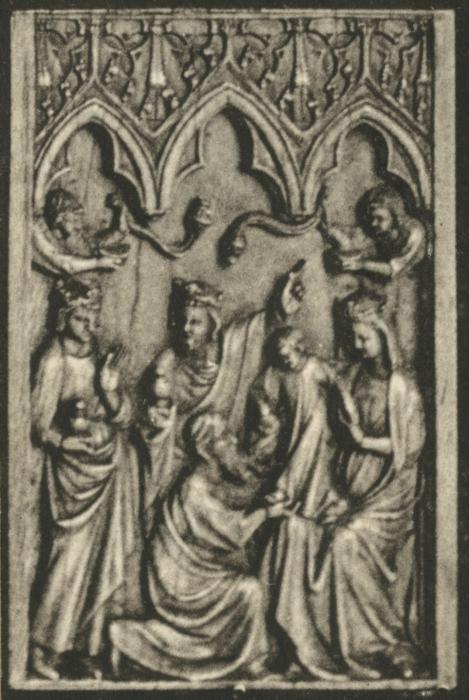Panel, 1 register, 3 arches across (plaquette; frise d'arcatures) (Front)