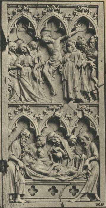 Diptych, 2 registers, 3 arches across (frise d'arcatures) (Wing, right)