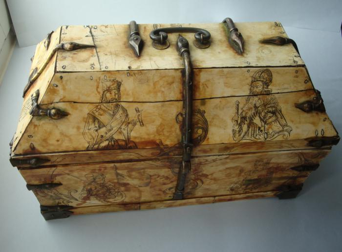 Casket with pitched lid (coffret); known as 'Arqueta de los Reyes' (Kings' Casket) (Front)