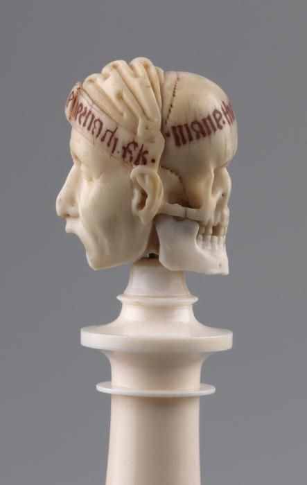 Rosary bead, 2 faces (chapelet) (Side)