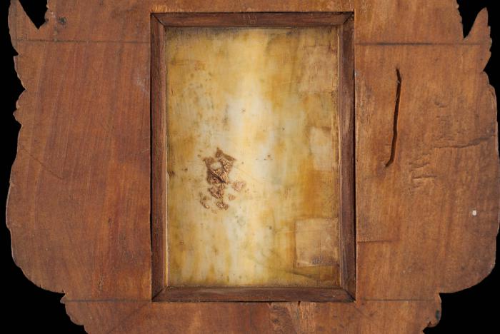 Writing tablet, 1 register, 3 arches across (frise d'arcatures; plaquette; tablette à écrire) (Back, detail)
