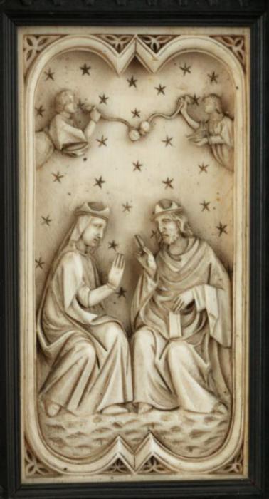 Panels, with quatrefoils (quatre-feuilles) (Front, detail)