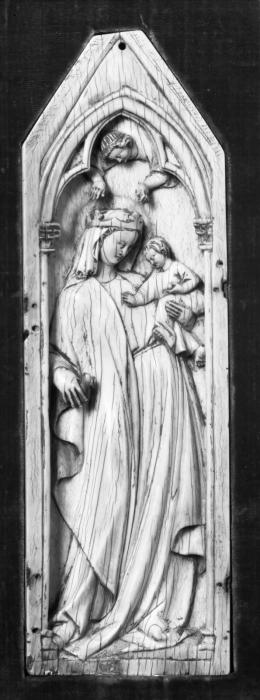 Gabled centre panel (fragment of a triptych or polyptych) (Front)
