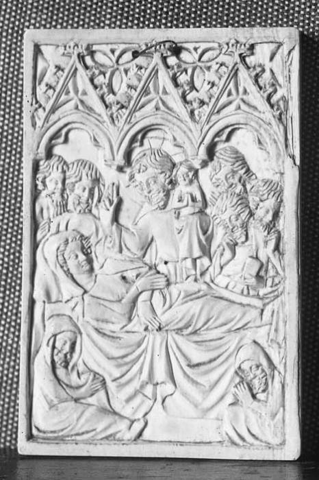 Double-sided panel, 1 register, 3 arches across (frise d'arcature) (Side 2)