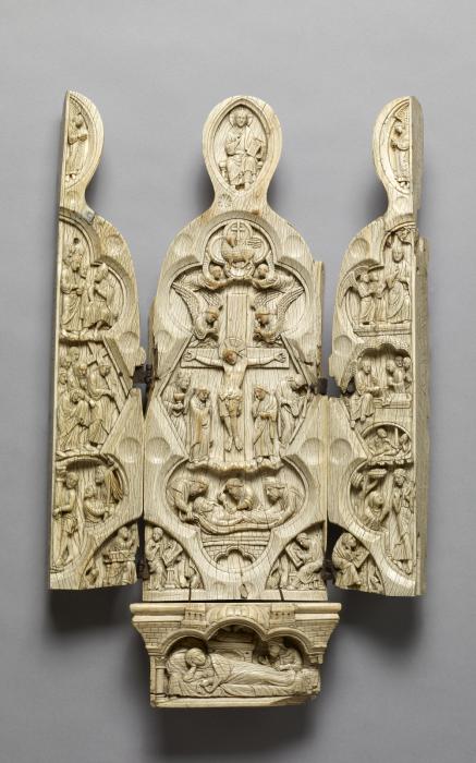 Opening Virgin triptych (Vierge ouvrante); Boubon Virgin (Vierge de Boubon) (Front (open))