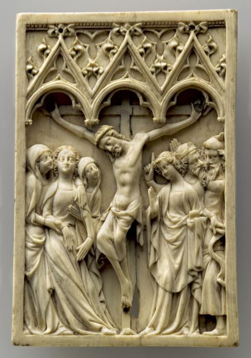 Panel (possibly a pax), 1 register, 3 arches across (plaquette; frise d'arcatures; baiser de paix) (Front)