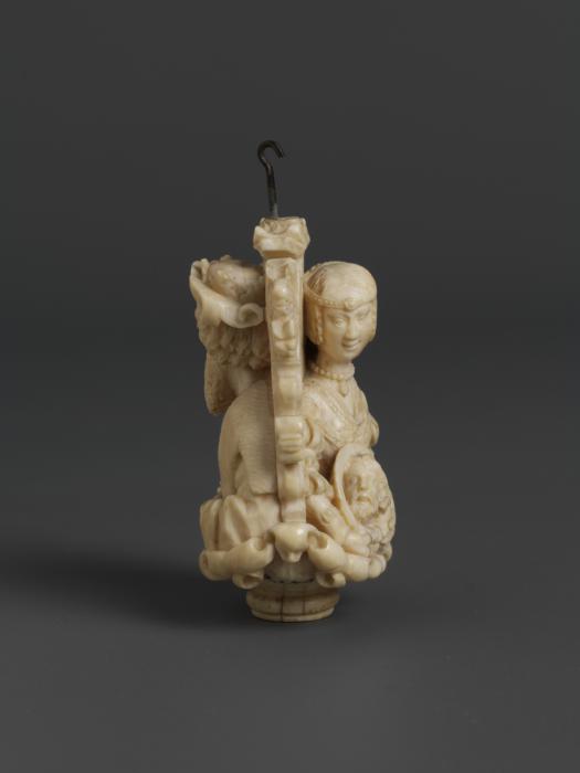 Rosary bead, 2 faces (chapelet) (Side)