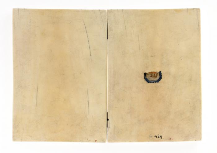 Diptych, 2 registers, 6 arches across (frise d'arcature; colonnettes) (Back)