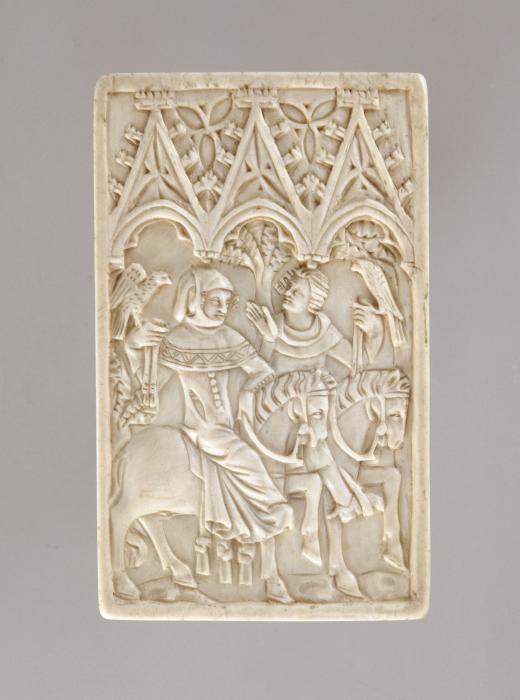 Writing tablet, 1 register, 3 arches across (tablette à écrire; frise d'arcatures) (Front)
