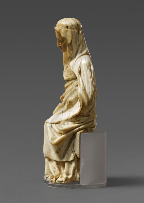 Statuette; known as the Marcigny Virgin and Child (Vierge de Marcigny) (Side)
