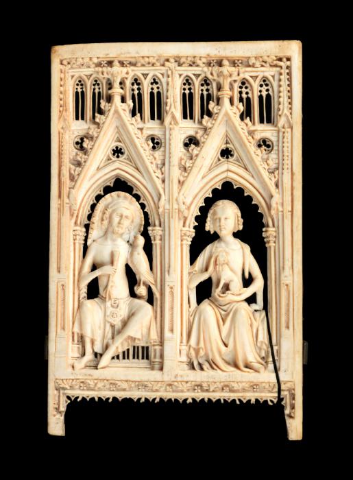 Openwork panel, 1 register, 2 arches across (plaque ajourée; frise d'arcatures) (Front)