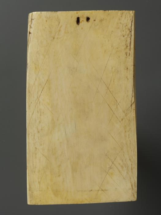 Panel, 1 register, 1 arch across (plaquette) (Back)
