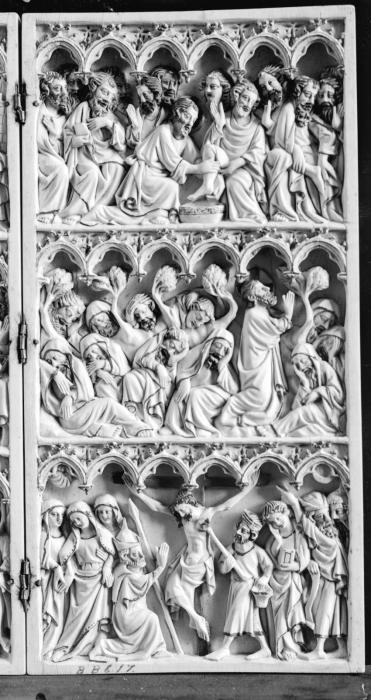 Diptych, 3 registers, 6 arches across (frise d'arcatures) (Wing, right)