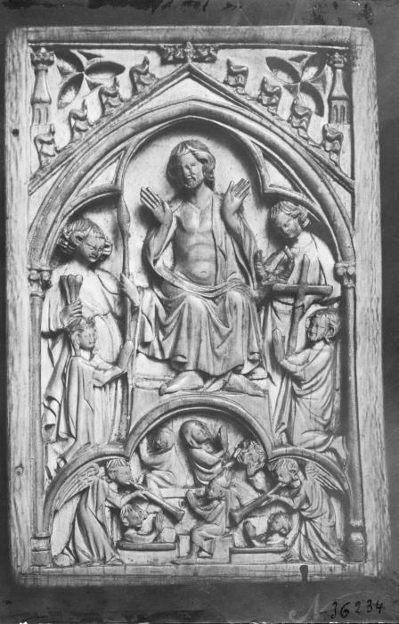 Diptych, 1 register, 1 arch across (plaquettes) (Wing, right)