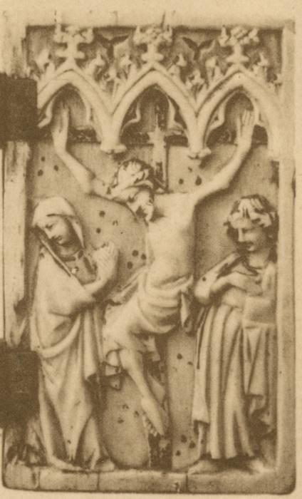 Double-sided diptych, 1 register, 3 arches across (plaquettes; frise d'arcatures) (Side 2)