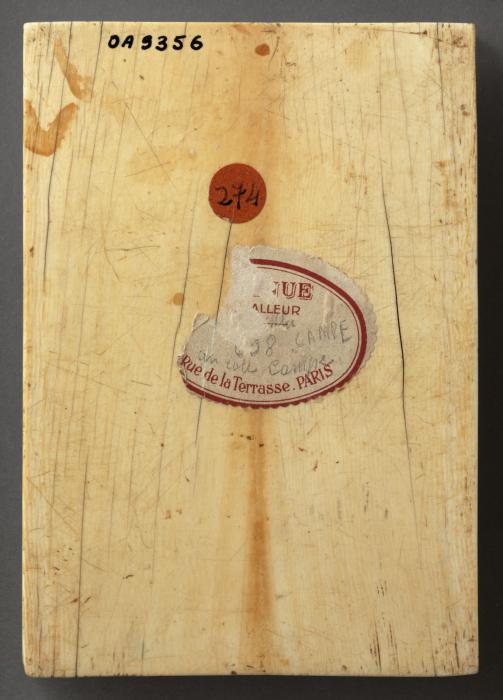 Wing, right (part of a diptych), 1 register, 3 arches across (frise d'arcature; plaquette) (Back)