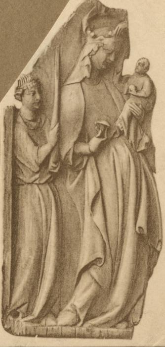 Panel (possibly fragment of a diptych), 1 register (plaquette) (Front)