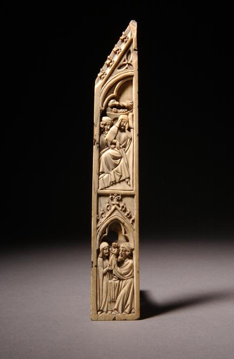 Wing, right (fragment of a gabled polyptych), 2 registers (Front)