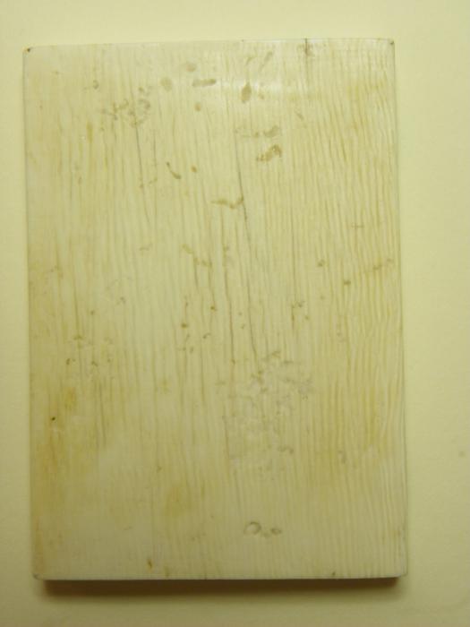 Wing, right (fragment of a diptych), 1 register, 3 arches across (frise d'arcatures; plaquette) (Back)