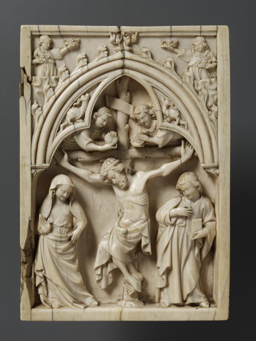 Diptych, 1 register, 1 arch across (plaquettes) (Wing, right)