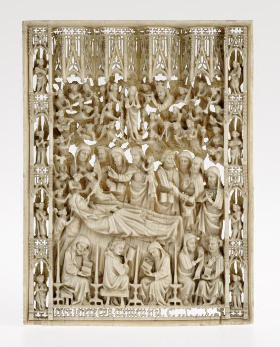 Openwork panel (possibly part of a diptych; plaque ajourée; frise d'arcatures) (Front)