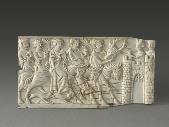End panel, 1 register (fragment of a casket; coffret) (Front)