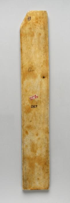 Panel (fragment of a polyptych or tabernacle), 3 registers, 2 arches across (frise d'arcatures) (Back)