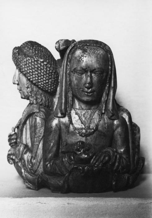 Pommel (fragment) or rosary bead, 4 faces (chapelet) (Side 2)