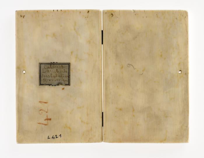 Diptych, 2 registers, 4 arches across (frise d'arcatures) (Back)