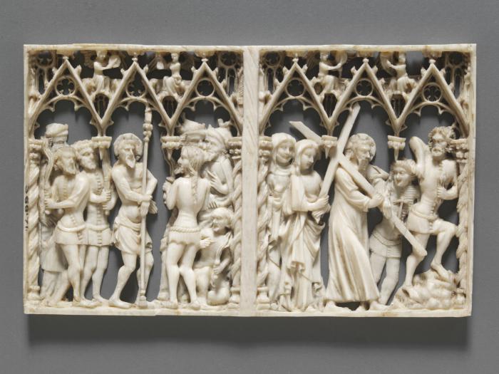 Openwork panels, 4 registers, 3 arches across (plaques ajourées; frise d'arcatures) (Front)