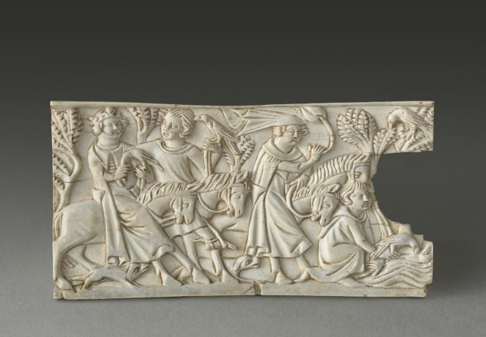 End panel, 1 register (fragment of a casket; coffret) (Front)