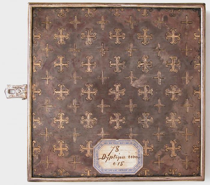 Openwork diptych with roundels (plaques ajourées) (Back)