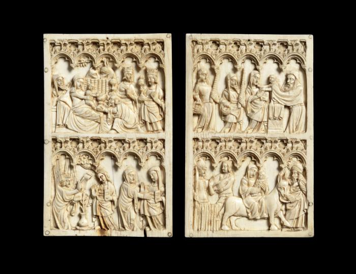 Writing tablet, 2 registers, 5 arches across (frise d'arcatures) (Front)