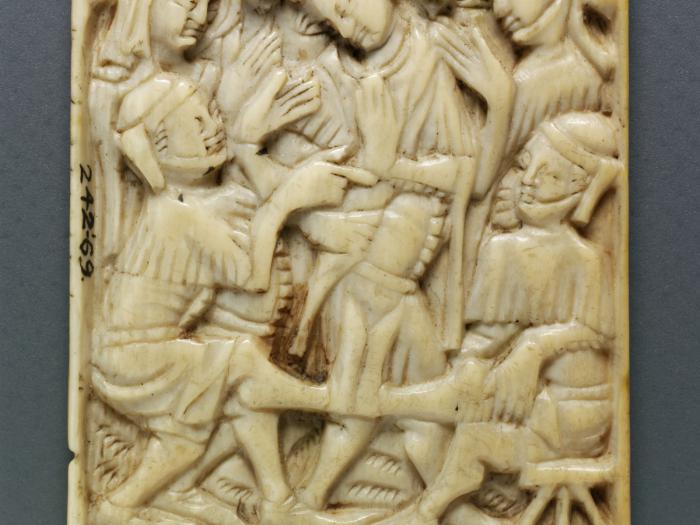 Writing tablet, 1 register, 3 arches across (plaquette; frise d'arcatures; tablette à écrire) (Front, detail)