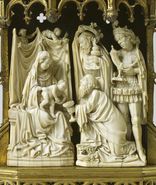 Group, remounted as a pax (baiser de paix) (Detail)