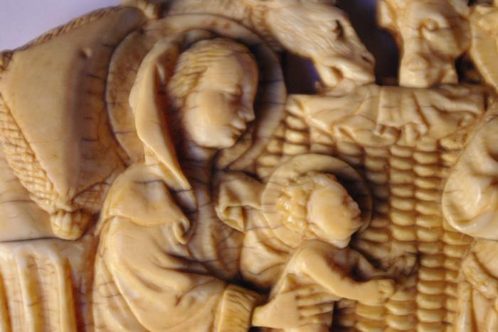 Fragment of pax (baiser de paix) (Front, detail)