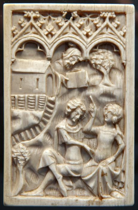 Writing tablet, 1 register, 3 arches across (frise d'arcatures; plaquette; tablette à écrire) (Front)