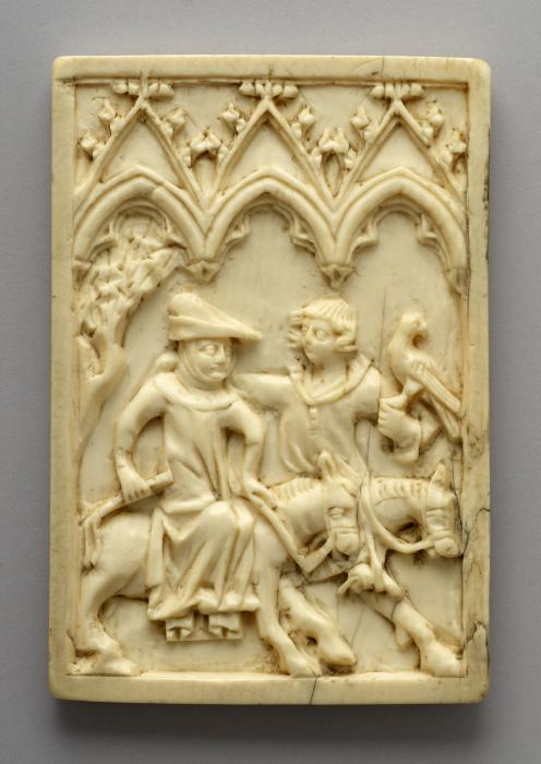 Panel, 1 register, 3 arches across (plaquette, frise d'arcatures) (Front)