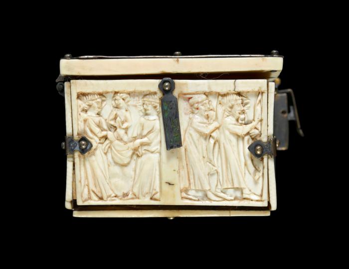 Casket (coffret; frise d'arcatures) (End, left)