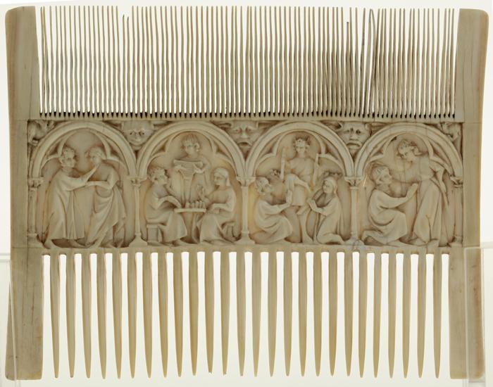 Comb (peigne double; frise d'arcatures; colonnettes) (Side 2)