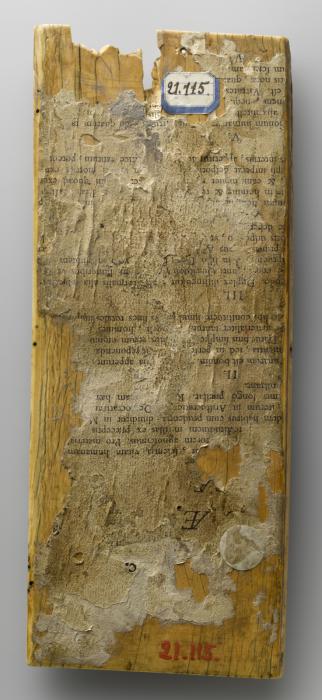 Wing, left (part of a diptych), 3 registers, bands of rosettes (décor de roses) (Back)