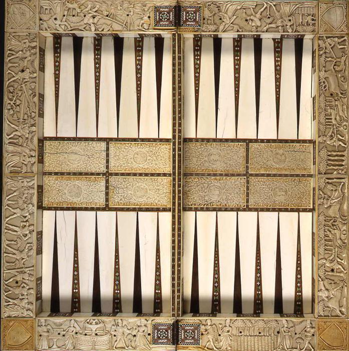 Folding chess board and tables board (backgammon) (Interior)