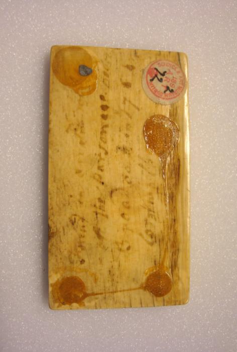 Panel, 1 register, 3 arches across (plaquette; frise d'arcatures) (Back)