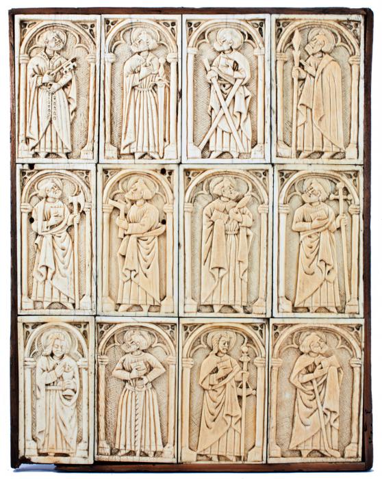 Panels, 1 register, 1 arch across (plaquettes) (Front)