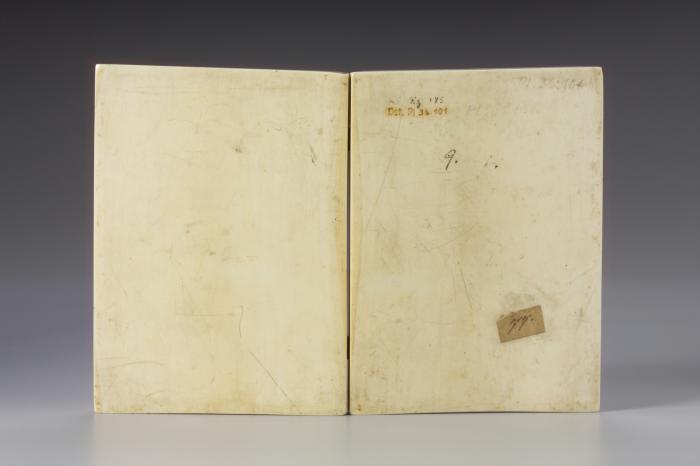 Diptych, 2 registers, 8 arches across and 1 arch across (frise d'arcatures; colonnettes) (Back)