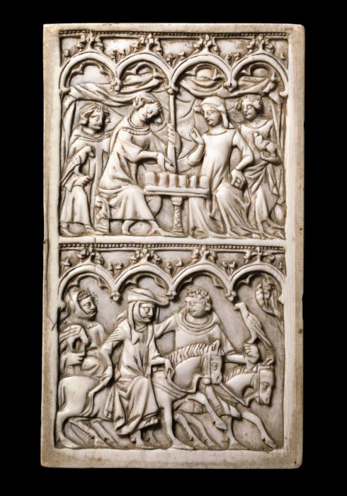 Writing tablet, 2 registers, 4 arches across (plaquette; frise d'arcatures; tablette à écrire) (Front)