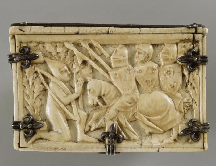 Casket (coffret; frise d'arcatures) (End, left)
