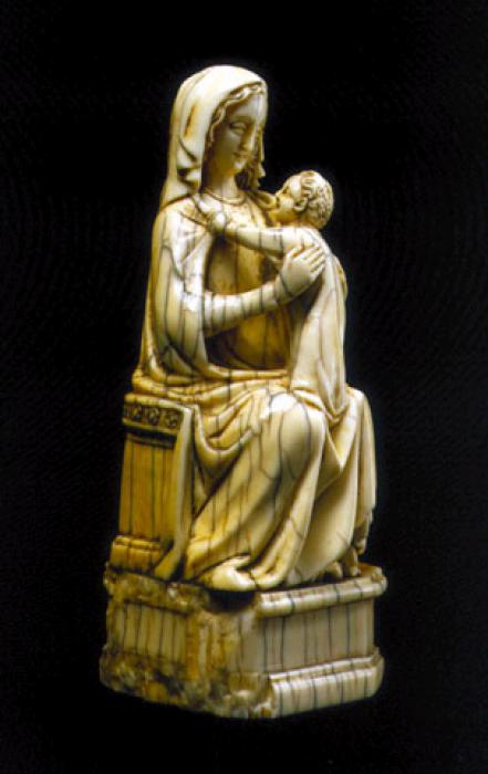 Statuette, band of rosettes (décor de roses) (Side)