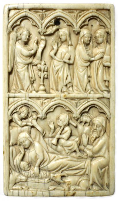 Writing tablet, 2 registers, 3 arches across (tablettes à écrire; frise d'arcatures) (Front)